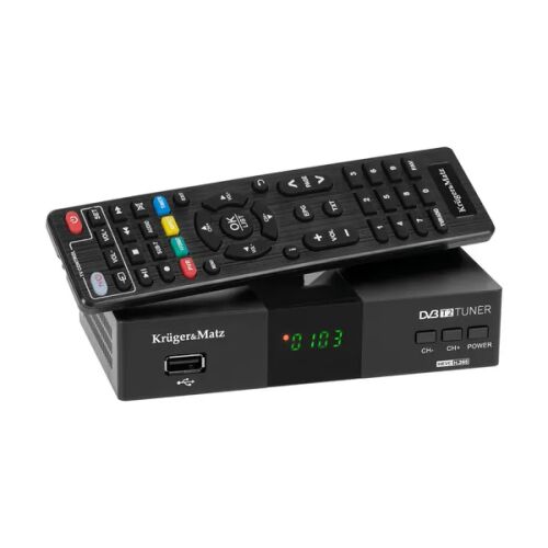 Kruger&Matz KM0550D DVB-T2 H.265 HEVC Digitális TV Vevőegység Távirányítóval