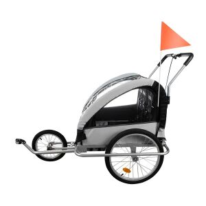 Kruzzel kerékpár utánfutó oldalnézet - Kerékpár kiegészítő