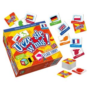 Európa zászlói memóriajáték – 40 db párosító lap gyerekeknek 7+ év