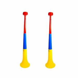 Zestaw dwóch trójkolorowych vuvuzeli - Stadium Horns, Imprezy, Wydarzenia 128278324 - Piłka nożna