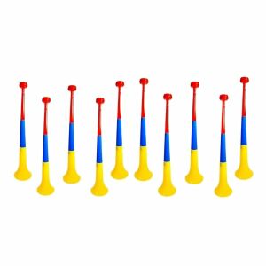 Set zece vuvuzele tricolore - Goarne de Stadion, Petreceri, Evenimente 128278366 - Accesorii pentru fanii fotbalului