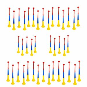 Sada 40 trojfarebných vuvuzel - štadiónové rohy, párty, akcie 128278387 - Doplnky pre futbalových fanúšikov