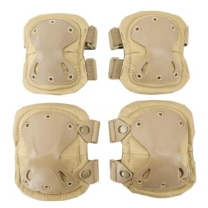 DEPOX® Schutzset, Tactical Gear, Knie- und Ellenbogenschützer, Nylon, Universalgröße, beige 128278418 - Schutzausrüstung für Fahrräder