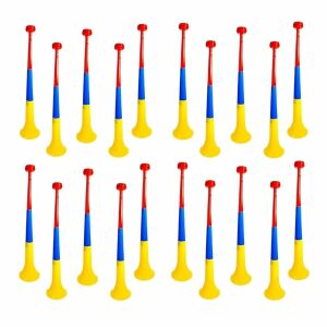 Set 20 vuvuzele tricolore - Goarne de Stadion, Petreceri, Evenimente 128278449 - Accesorii pentru fanii fotbalului