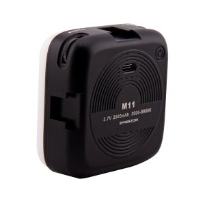 EMESZON® M11 25W LED Selfie-Licht, 3000K-9900K Farbtemperatur, 2000mAh Akku, Schwarz - LED Ringlichter