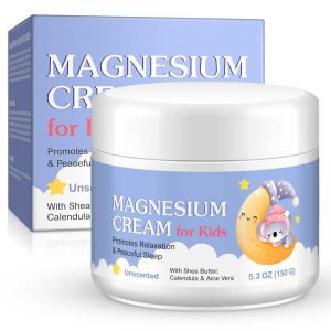Crema cu Magneziu pentru Copii cu Unt de Shea, Aloe Vera si Galbenele, Calm, Relaxare si Somn Linistit, NOVA KISS®, 150 g 128278830 - Loțiuni de corp și produse cosmetice pentru bebeluși