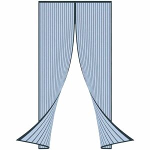 Az S -típusú petro függöny, mágneses bezárással, speciális szúnyogokhoz, legyekhez és más rovarokhoz, egyszerű modell, bármilyen helyre létrehozva, kék azúrkék