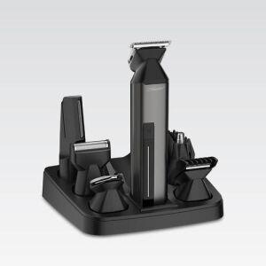 Set de îngrijire Maestro MR-660 6 în 1, fără fir, negru, cu mai multe accesorii pentru tuns barba, părul și corpul - Frumusețe și sănătate