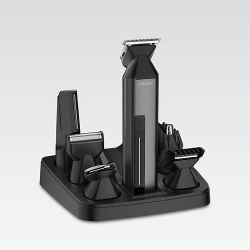 Sada na úpravu Maestro MR-660 6 v 1, bezdrôtová, čierna, s viacerými nástavcami na zastrihávanie brady, vlasov a tela