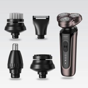 Sada na úpravu Maestro MR-674 5 v 1 s rotačným holiacim strojčekom, zastrihávačom nosa, čistiacou kefou na tvár, zastrihávačom vlasov a masážnym prístrojom - Depilácia&Holenie