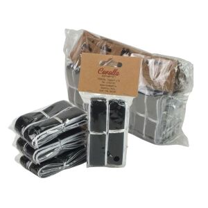 Tépőzár csík 1m - fekete 12db/csomag - OKOS ÁR 128281858 - Tépőzár