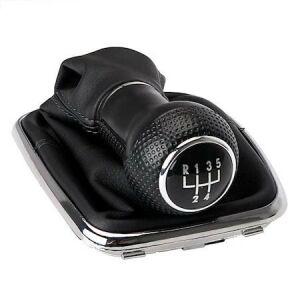 Volkswagen Golf 4 MK4 1997-2005 5-stupňová radiaca páka s koženým krytom a chrómovým rámom - Automobilové prevodovky