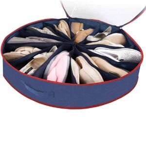 Kompakt méretű, hordozható, helytakarékos cipő-, és ruharendező 12 darab rekesszel 128284114 - Gardrób rendszerező