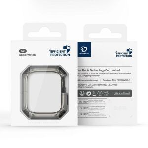 DUX DUCIS futerał TAMO do Apple Watch serii 10 46 mm transparentny z czarnym 128297737 - Etui do inteligentnych zegarków