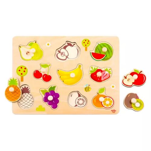 Tooky Toys Fa Puzzle fogantyús 11db-os - Gyümölcsös