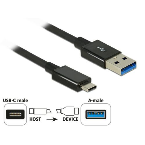 Kabel Delock SuperSpeed USB, 10 Gbps (USB 3.1 Gen 2) USB Type-C wtyk &gt; USB Type-A (83983) 128298582