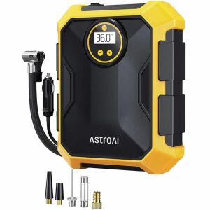 AstroAI CZK-3674 12V DC 100PSI hordozható légkompresszor, sárga - Kompresszor