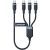 Joyroom S-A18 3 az 1-ben USB-ről USB-C, Lightning és Micro USB töltőkábel