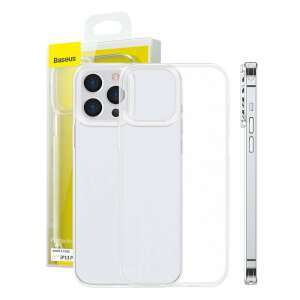 Baseus Simple tok iPhone 13 Pro Max-hez, átlátszó TPU tok, védi a telefont a leeséstől és a karcolásoktól, kollázs - Baseus