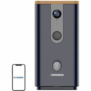 Intelligens snacketető kamerával T03 Dogness fekete (T03 Black)