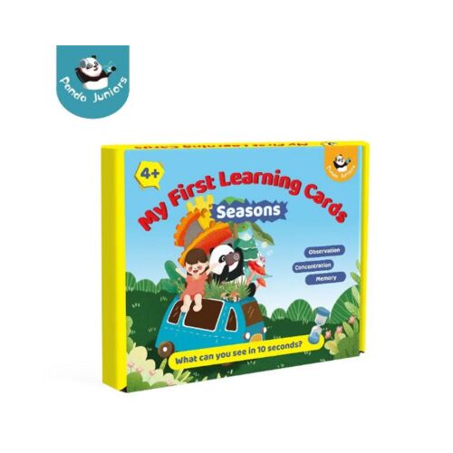 My First Learning Cards Seasons - Angol nyelvű tanulójáték gyerekeknek 4 éves kortól Panda Juniors-tól