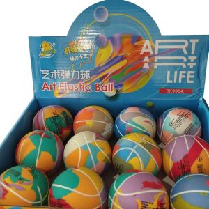 Pattogó labda kosárlabda mintázatú - pasztel