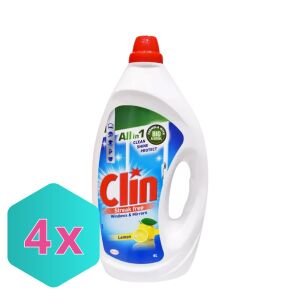 Clin ablaktisztító, csíkmentes 4L lemon KARTON - 4 db 128306988 - Ablak- & Üvegtisztító szer