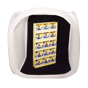 Dörr fénysátor 120x120 cm fehér, 4 háttérrel 128307103 - Stúdió háttér