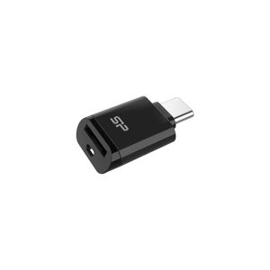 Silicon Power USB Type-C 3.2   MicroSD UHS-I DDR200 180MB/s olvasási és 165MB/s írási sebesség Kártyaolvasó  Fekete 128307479 - USB kártyaolvasó