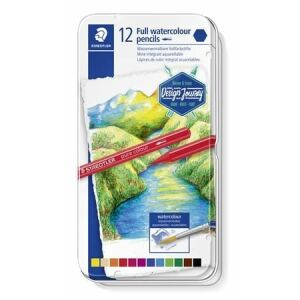 Staedtler "146 10G" színes akvarell ceruza készlet fémdobozban 12db  (14610G M12 / TS14610GM12) 128307980 - Művészceruza