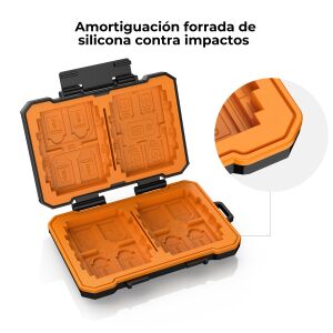 K&F Concept memóriakártya tartó doboz, víz, porálló és esésálló 128310349 - Fényképezőgép táska & tok