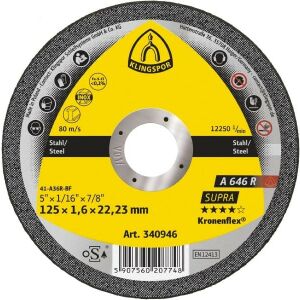 Klingspor A646R Rezný kotúč 180x1,6x22,2 128311204 - Rezacie kotúče