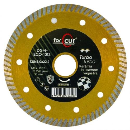 Flexmann Pre brúsenie diamantového kotúča DGM-ECO 125x1,2x8x22,2 zlatý žula, mramor 128311540