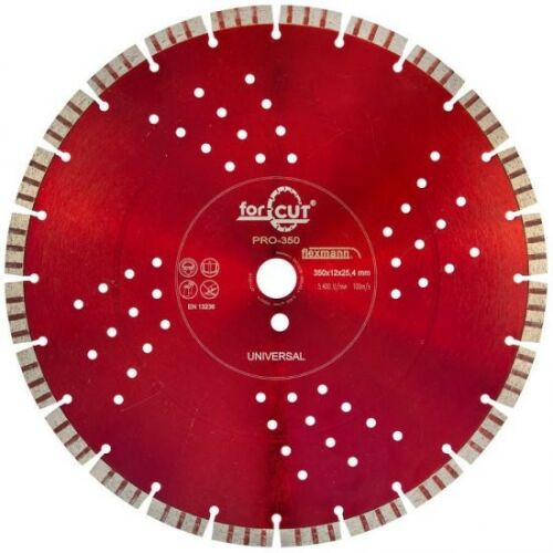 Disc diamantat universal segmentat 350x12x25,4 Flexman 128312104