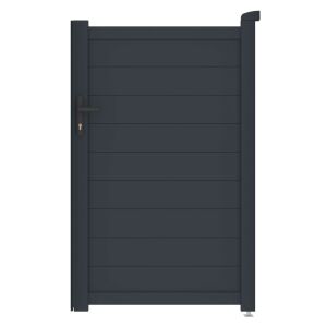 G21 Orlando kapu, 100 × 158 cm, jobbos kivitel, antracit színben 128312323 - Kertkapu