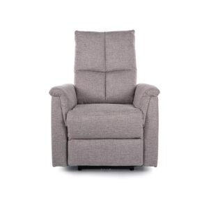 Neptun M Brego Elektromos Masszázsfotel Szürke színben, elülnézet, a teljes kialakítás és a funkciók láthatók - Masszázsfotel