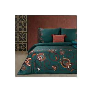 Eurofirany Morocco3 mako-szatén ágyneműhuzat zöld színben virágmintával - Ágynemű - ifjúsági és felnőtt