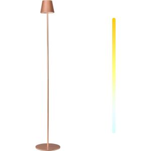 Dörr Manta akkumulátoros álló LED lámpa, fényerő és színhőmérséklet szabályozás, 117cm, réz 128317197 - Állólámpa