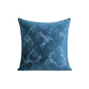 Adria bársony párnahuzat kék és pezsgő színben, 40x40 cm - Adria