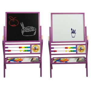 Forgatható mágnes- és rajztábla Inlea4Fun MAX TF - Lila 128317266 - Rajztábla