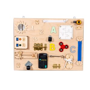 Matatófal, foglalkoztató tábla gyerekeknek 50x37,5 cm MT19 - natúr