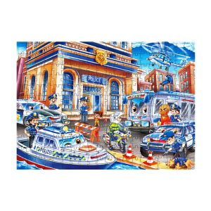 Gyermek puzzle Police 240 darabos Aga4Kids MR1467 - Rendőrség