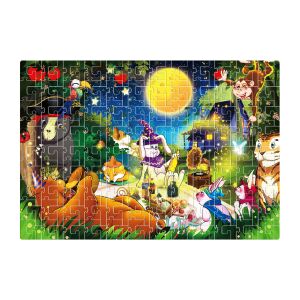 Gyermek puzzle 216 darabos Aga4Kids MR1463 - Állatok az erdőben