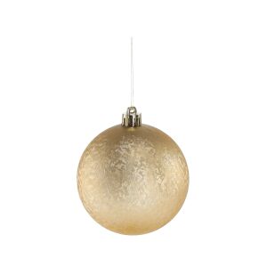Arany karácsonyfadísz, 8 cm, matt felületű - Inlea4Fun