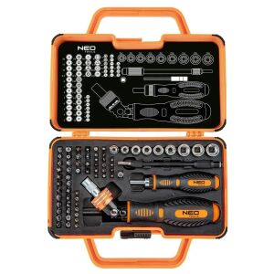 NEO Tools csavarhúzó bitkészlet hajtószárral 69db (06-116) 135909344