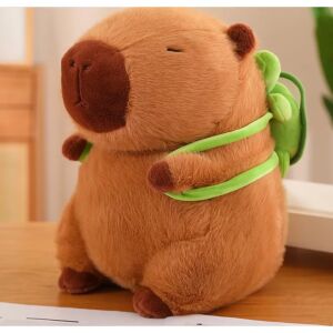 Jucărie de pluș Capybara ABYZ™ cu rucsac, maro, 23 cm, perfectă pentru copii - ABYZ