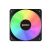 RAIDMAX X-Air 4db 120mm RGB fekete ventilátor, elülső nézet, RGB világítás
