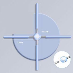 Kék testtartásjavító jógapálca, 77,5 cm hosszú, fém és habszivacs anyagból készült, segít javítani a testtartást és erősíteni a hát izmait - Fitness eszköz