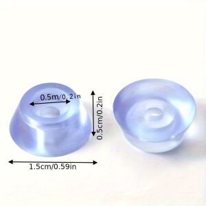 10db Szilikon, Csúszásmentes Átlátszó Székláb védő 128331416 - Homyl