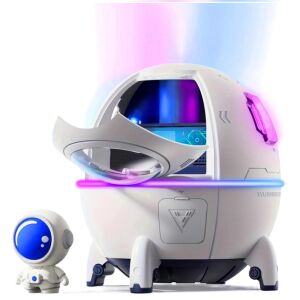 Űrhajós aromadiffúzor és párásító LED fénnyel a tiszta és hidratált levegőért (BBD) 128334949 - Levegőkezelés